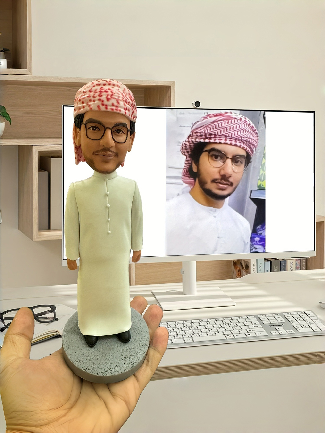 Custom Fishing Expert Figurine, Fisherman Statue Figurine